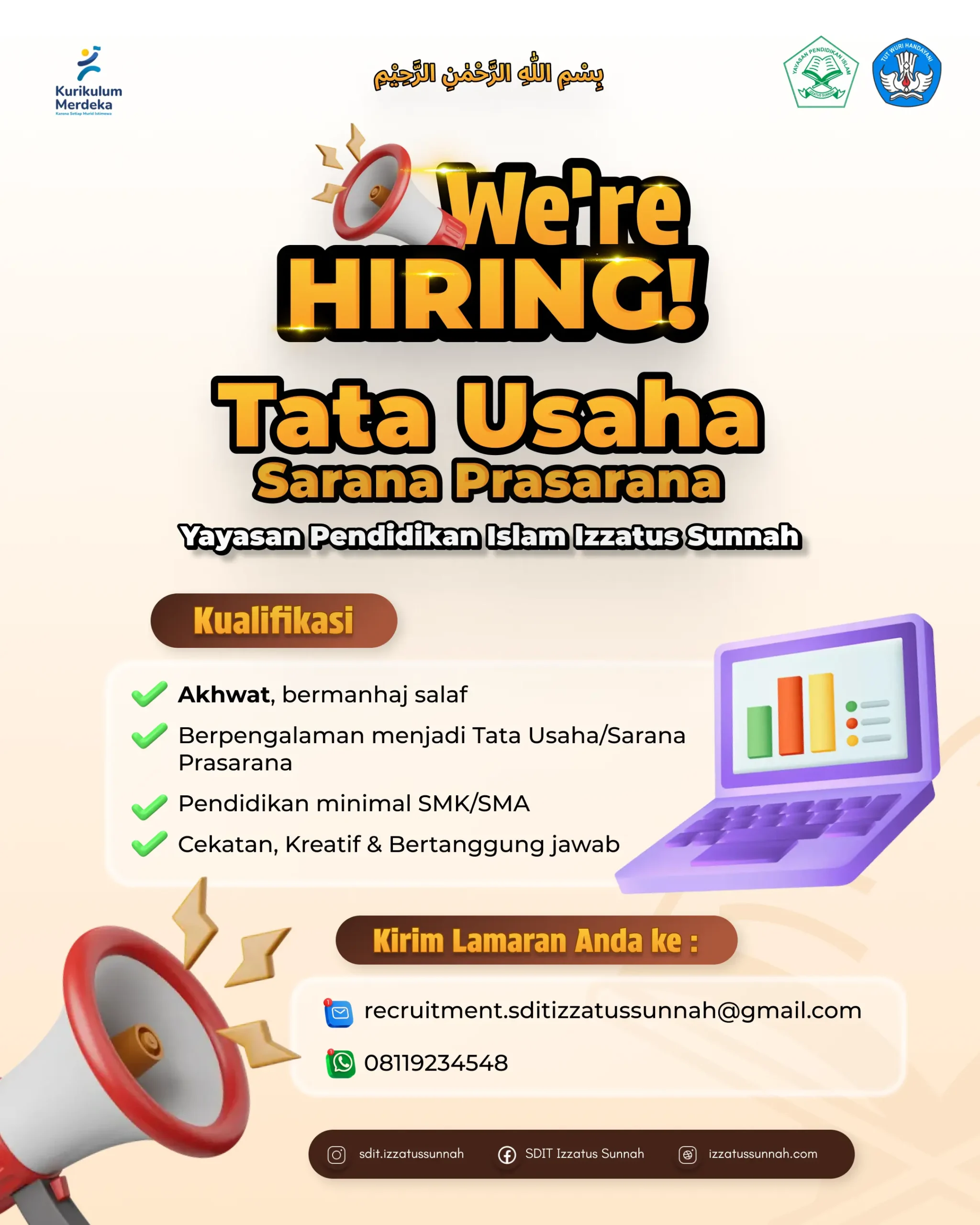 SDIT Loker Tata Usaha