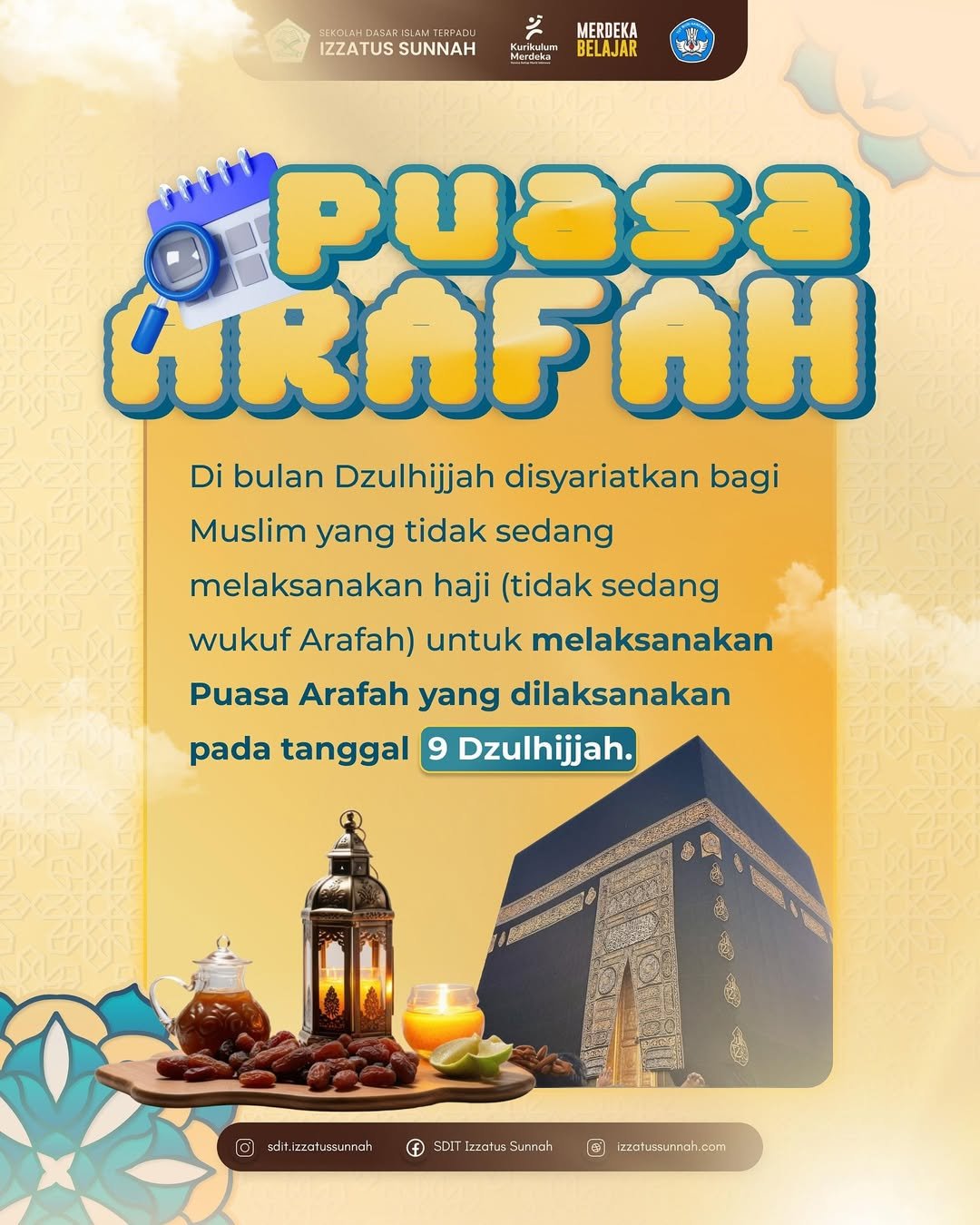 9 Dzulhijjah ya Puasa Arafah Lah