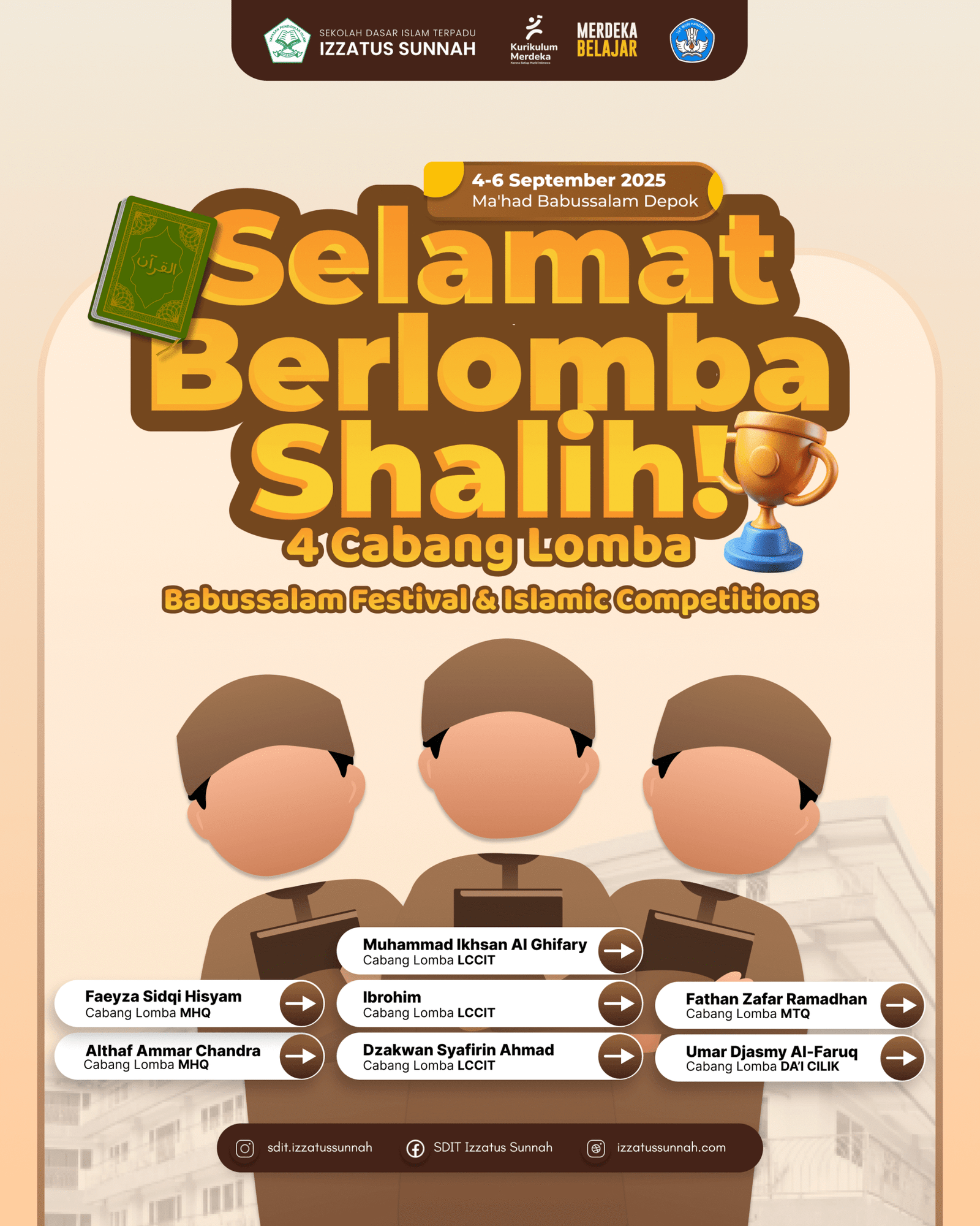 SDIT Feed Selamat Berlomba Shalih SDIT Izzatus Sunnah